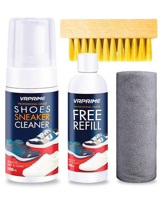 VRPRIME Foam Sneaker Cleaning Kit Cleaner ( Sports Shoes , Nubuck , White )