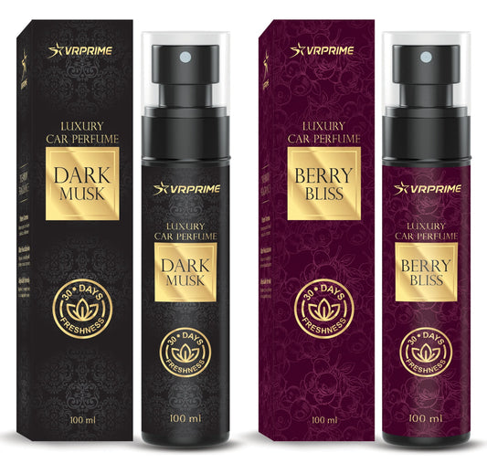 VRPRIME 2PC Luxury Car Air Perfume Freshener | Long Lasting Car Fragrance for Dashboard & Interior Accessories