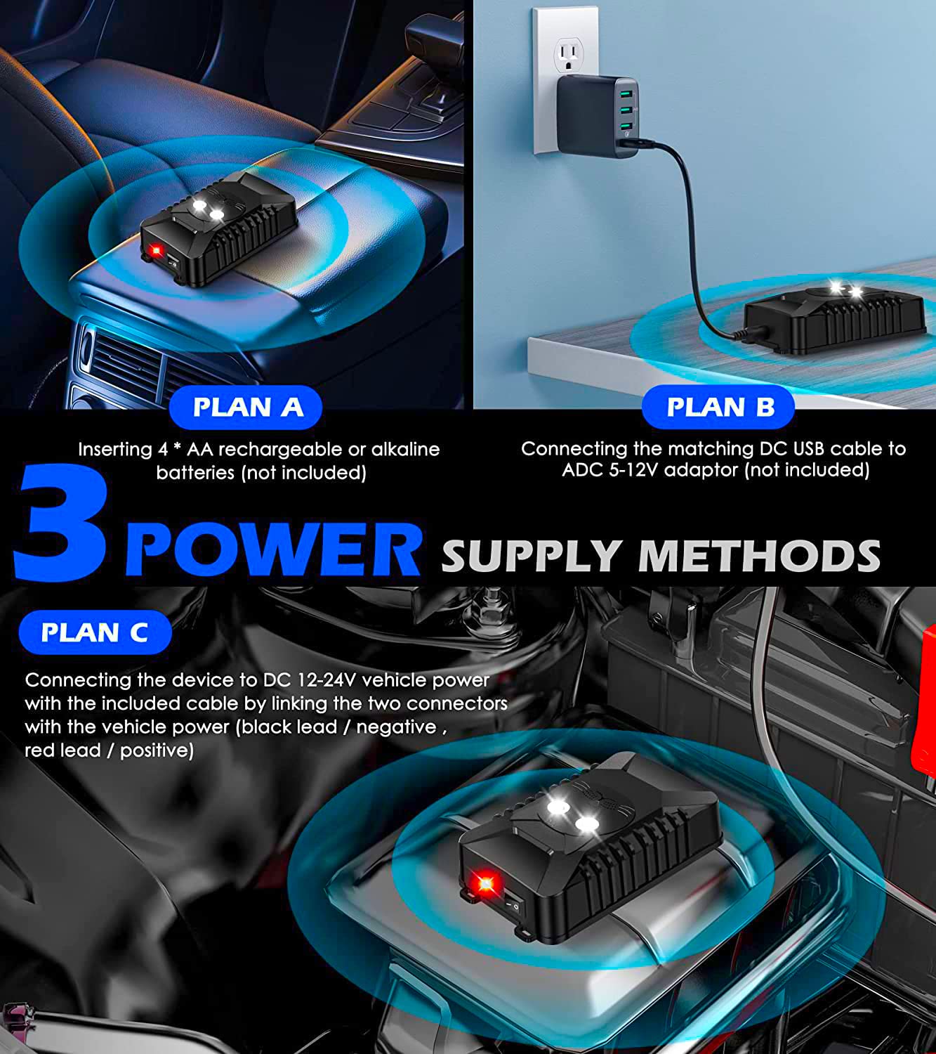 VRPRIME Ultrasonic Rat Repellent for Car | Rodent Repellent to Protect Wires in Car, Bike & Truck Engine