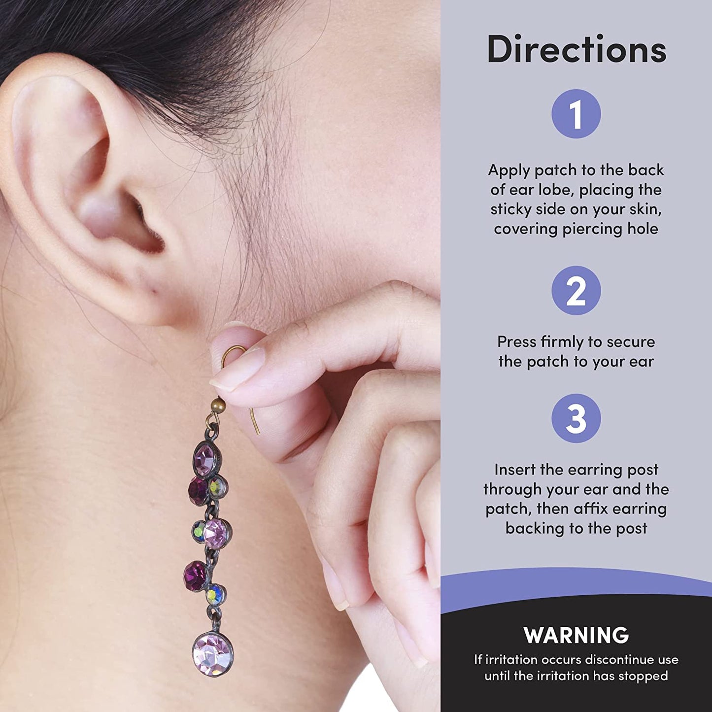 VRPRIME 50 Patches Earlobe Support patches | Earring Sticker tape for Heavy Earrings ( Pack of 2 )