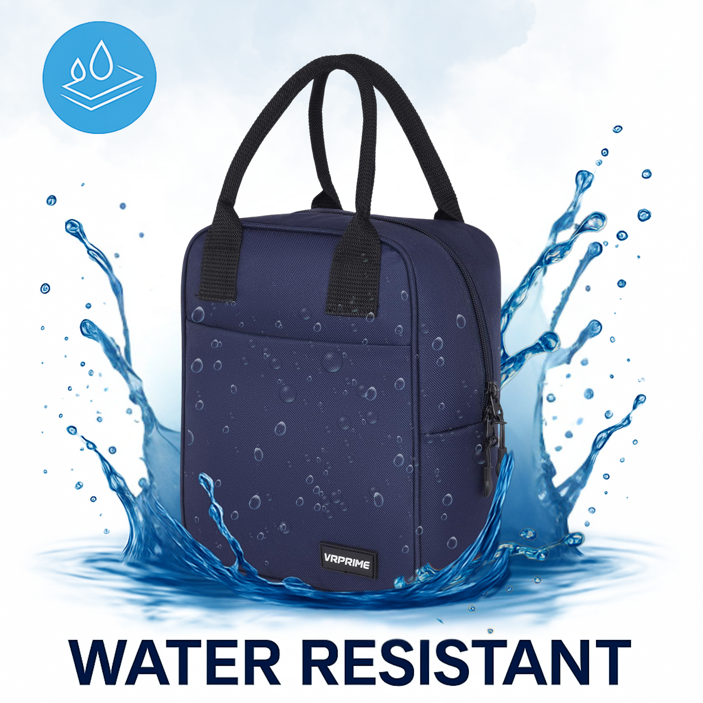 VRPRIME Lunch Bags Insulated Tiffin Bag for Office for Men and Women – Keeps Food Hot or Cold