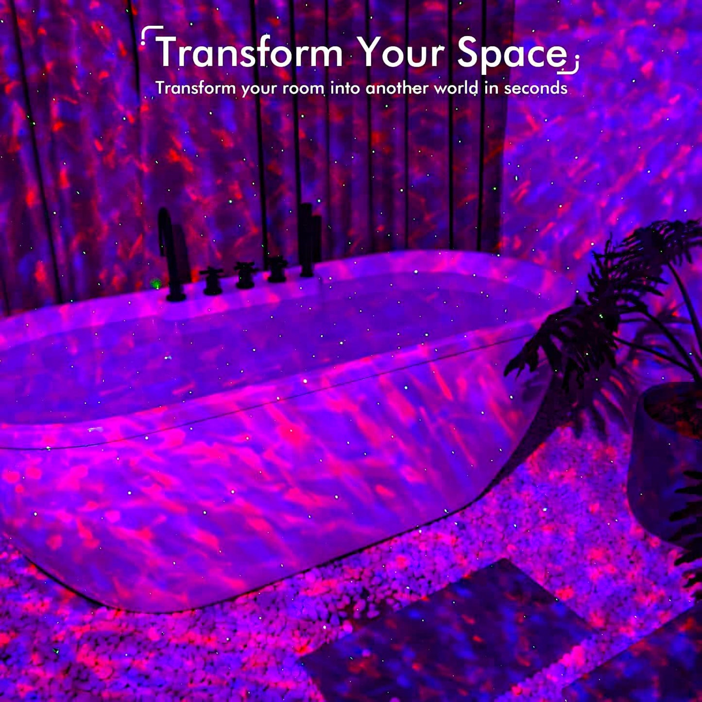 VRPRIME Galaxy Star Projector Night Lamp | Astronaut Space Light for Kids Bedroom with Bluetooth Speaker & Remote