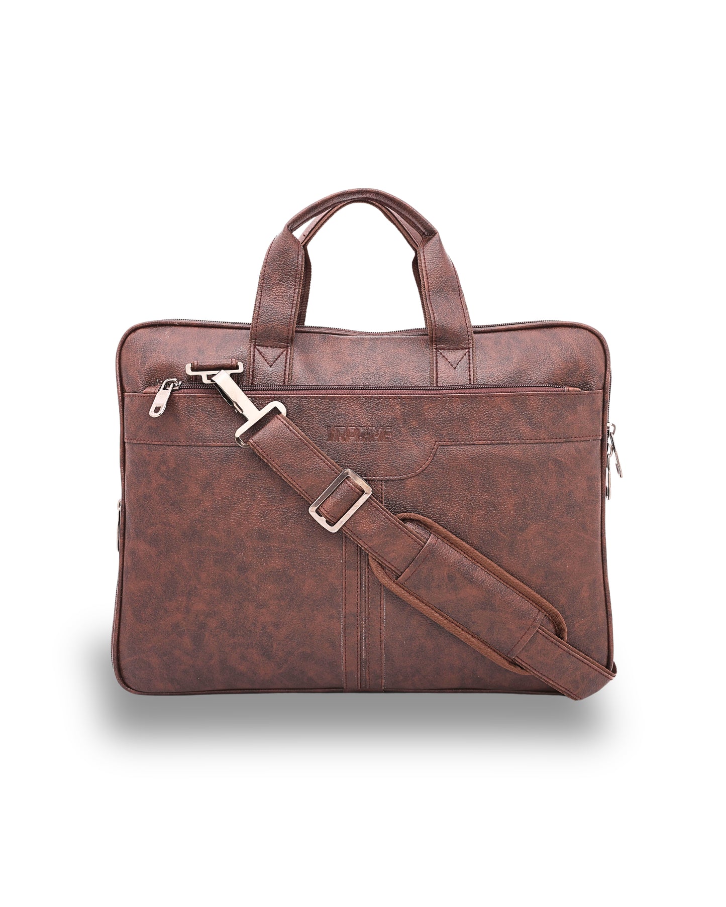 VRPRIME Men’s Brown Messenger Bag | Premium Office & College Crossbody Shoulder Bag | Spacious Laptop & Travel Sling Bag