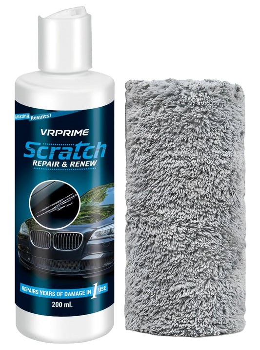 VRPRIME Car Scratch Remover Repair Wax Polish | Car Accessorie All Bikes Accessories | With Microfibre Cloth